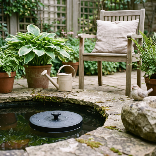 Solar Water Fountain lifestyle photo