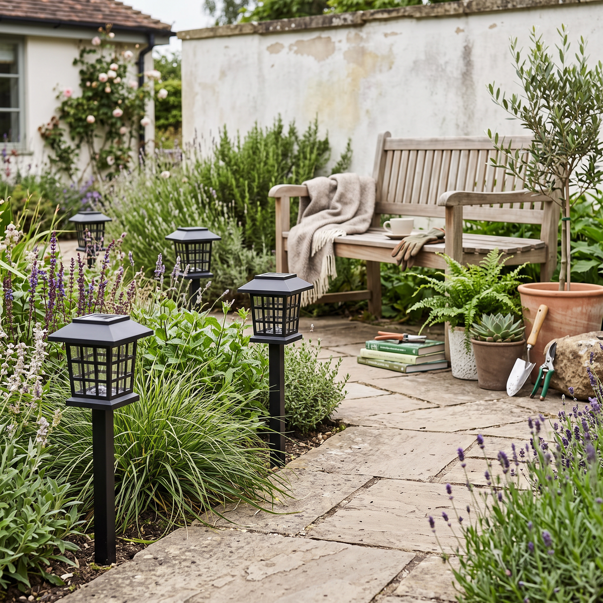 Solar Pathway Garden Light lifestyle photo