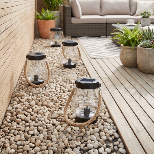 Solar Outdoor Lantern Lights lifestyle photo