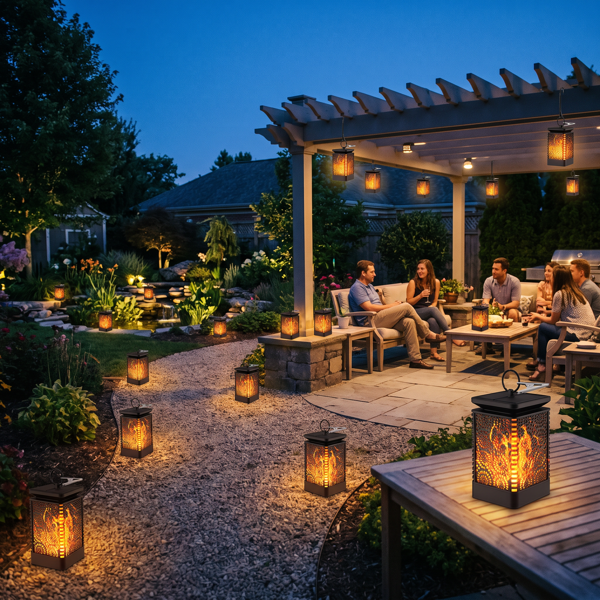 Solar Flickering Lantern lifestyle photo - wide