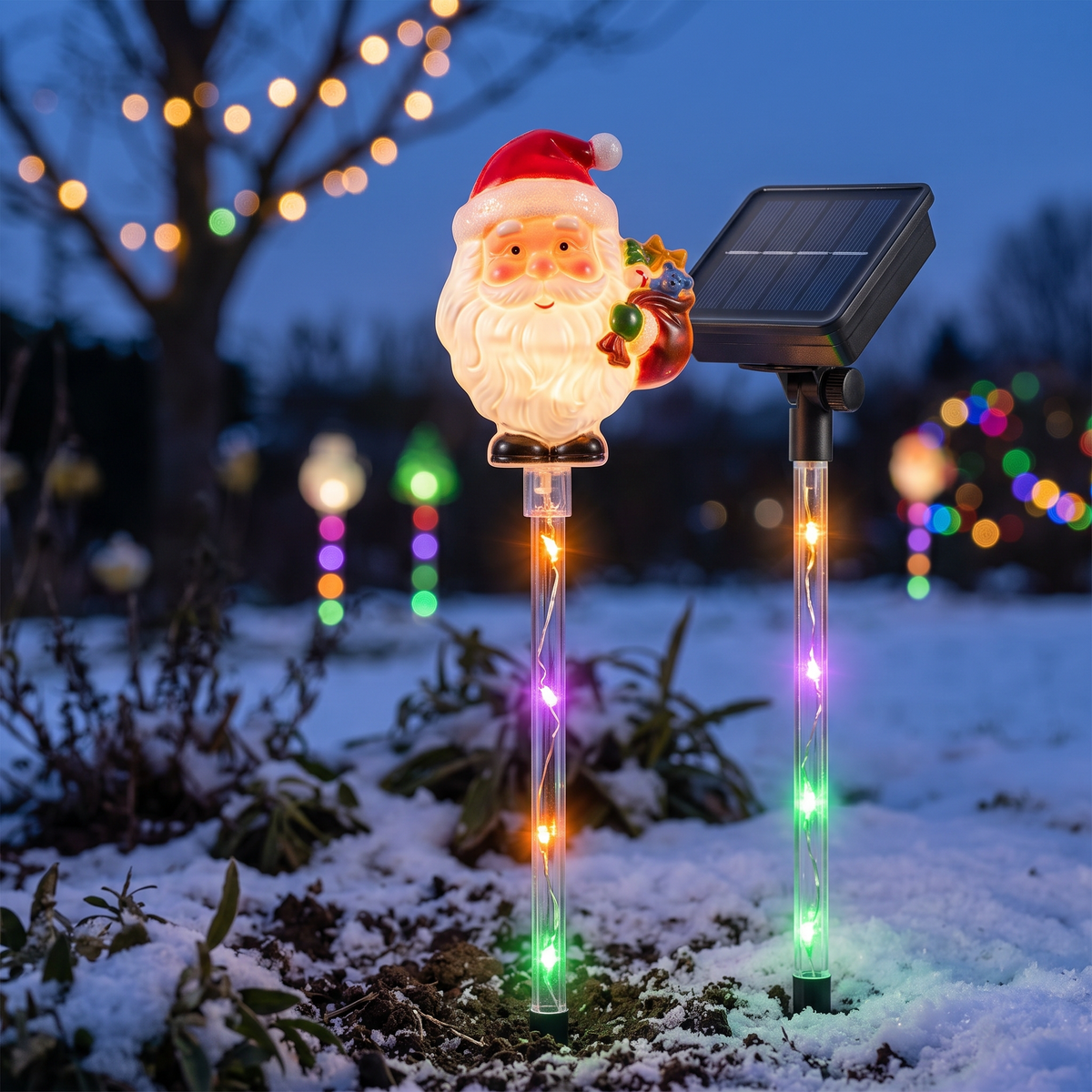 Close-up of Christmas spike light
