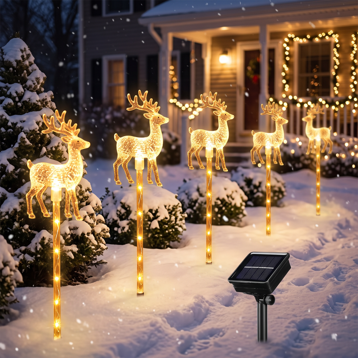 Reindeer design spike lights