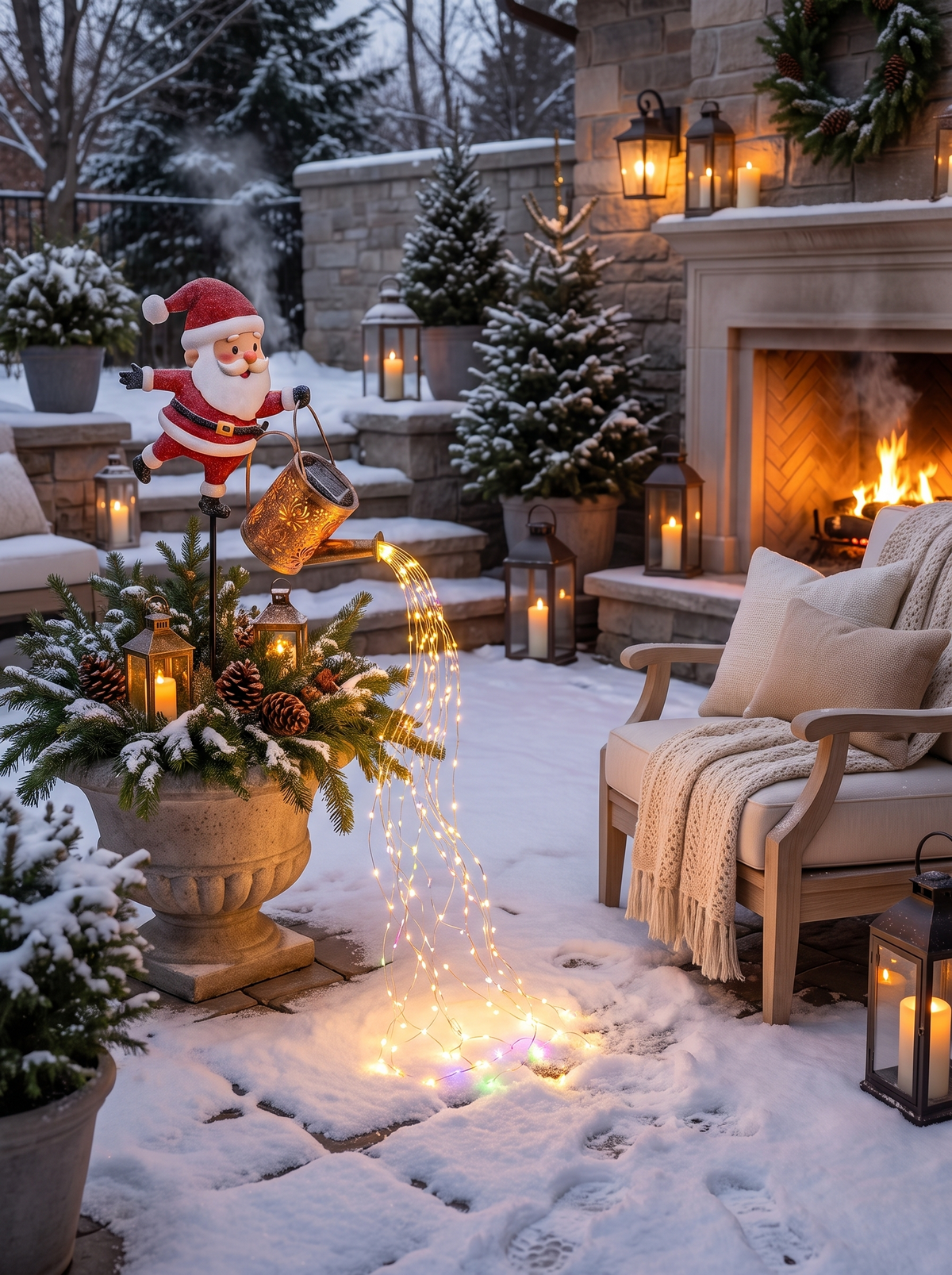 Santa Pours the Light