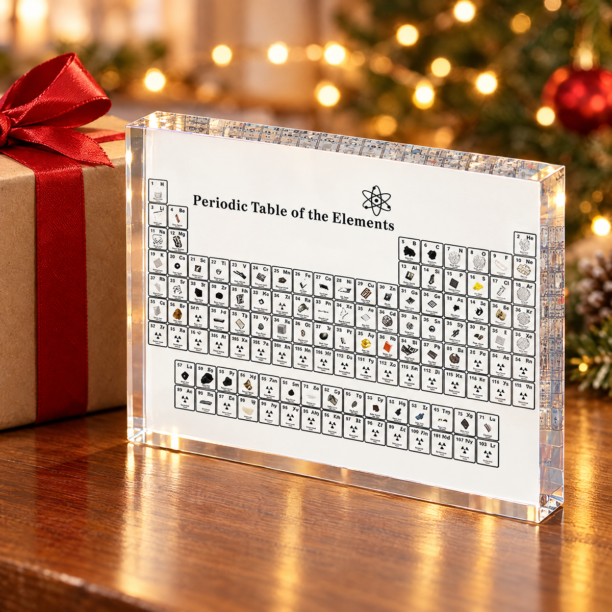 Periodic table block as a gift