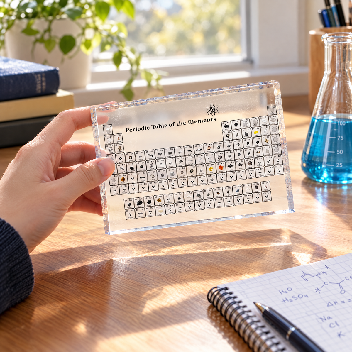 Holding the periodic table block