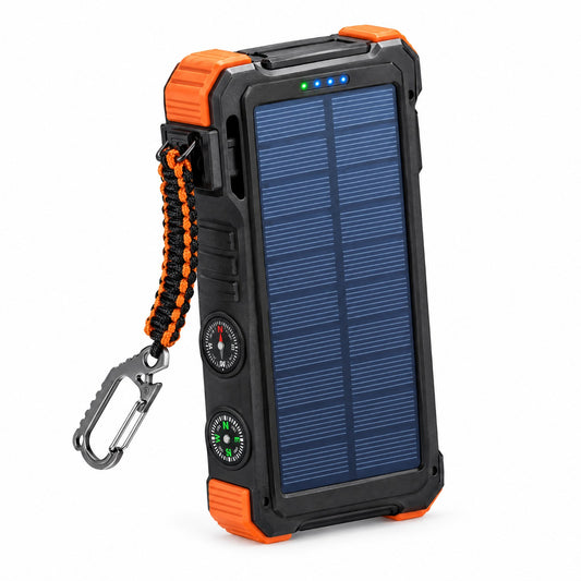 Solar Power Bank 20000mAh with 4 built-in cables